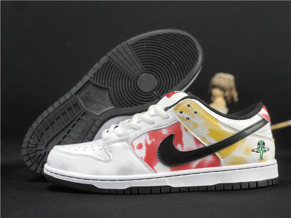 Men's Dunk Low SB White Shoes  054